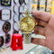 RLX Watch | Day And Date Working |Gold Dial With Master Lock | Stainless Still