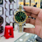 RLX Watch | Day And Date Working | Green Dial With Master Lock | Stainless Still