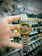Patek Philippe Two-Tone Luxury Nautilus Style Watch And Gold Dial | Silver & Gold Design With Master Lock